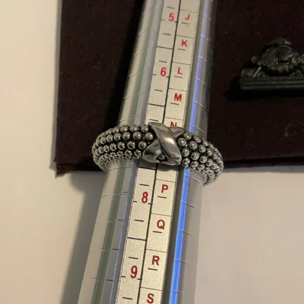 Lagos X beaded ring size 7 - Picture 10 of 10